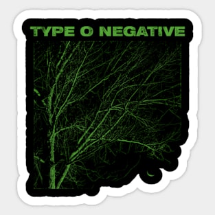 Type O Tree Black Sticker